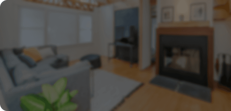 Luxury residence living room with fireplace
